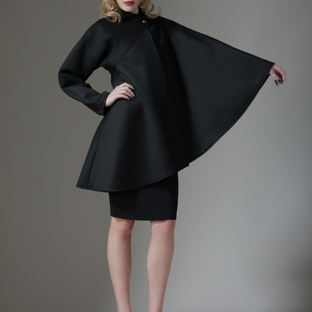 Fendi Black Manley Wool Cool size 44/8-10 NWT